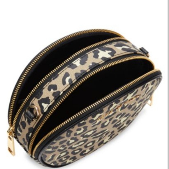 Marc Jacobs Leather Oval Crossbody Bag NWT Leopard print - Picture 10 of 11